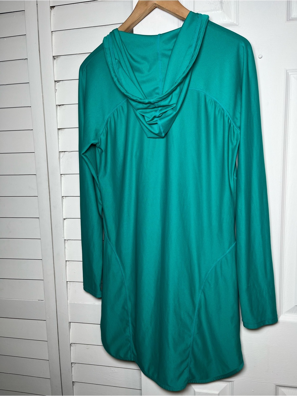 Athleta Wick-It Wader Teal Long Sleeve Swim Cover-Up Dress M - Picture 9 of 17